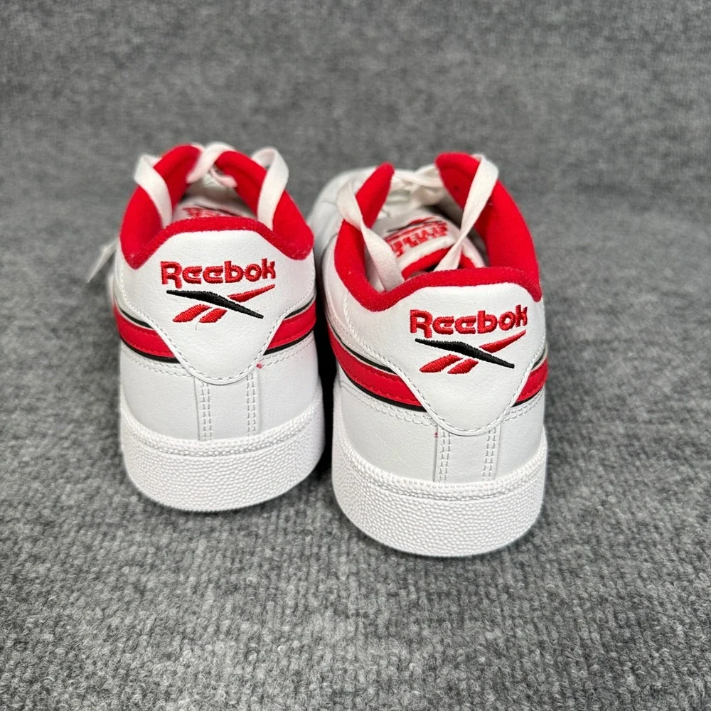 Rebook Mens Size 11.5 Sneakers Shoes White Red Club C Revenge Tennis Lace Up - Picture 2 of 7